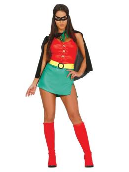 Disfraz super Girl Robín Batman talla adulta