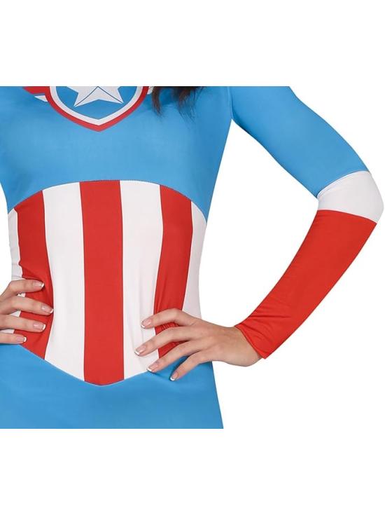 Disfraz  Superheroína Capitán América adulta