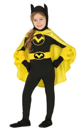 Disfraz Superheroína Murciélago niña.