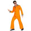 Disfraz Traje Disco Años 70 Naranja para Hombre