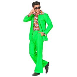Disfraz Traje Disco Años 70 Verde para Hombre