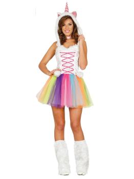 Disfraz Unicornio Multicolor talla Adulta