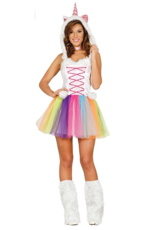 Disfraz Unicornio Multicolor talla Adulta