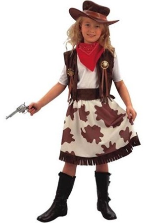 Disfraz Vaquera Falda Vaca niña