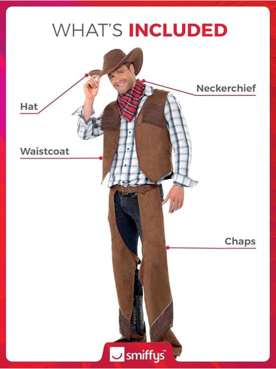 Disfraz Vaquero Texas para adulto