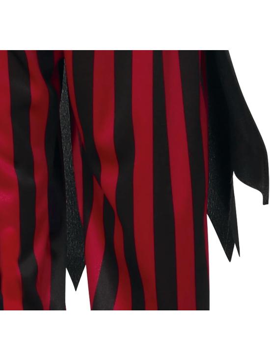 Disfraz Vudú Infantil – Chaqueta, Corset, Pantalón a Rayas, Sombrero con Plumas y Camisa