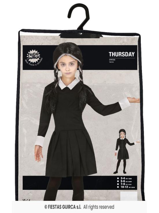 Disfraz Wednesday nocturna  talla infantil