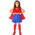 Disfraz Wonder Girl para Niña – Incluye Capa, Diadema, Vestido y Muñequeras | Traje de Superhéroe Infantil