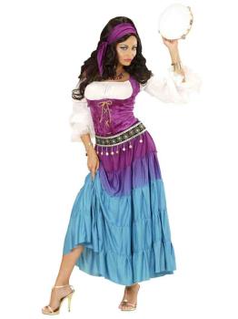 Disfraz Zíngara Esmeralda Jorobado de Notre Dame para mujer