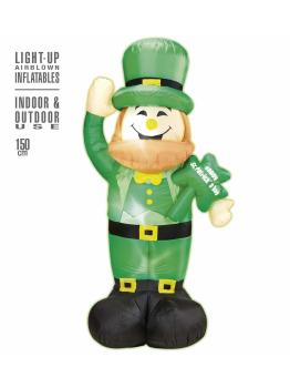 Duende Fiesta San Patricio Hinchable con Luz 150 cm
