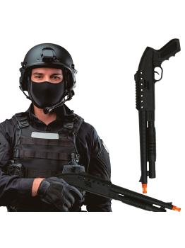 Escopeta SWAT Terminator (46 cm) – Arma de Juguete para Disfraces de Policías, Ladrones y Fuerzas Especiales