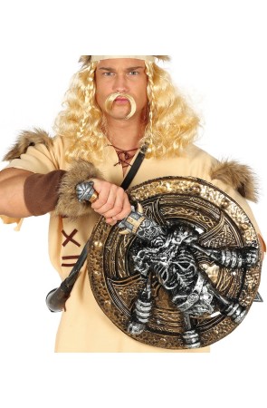 Escudo Bárbaro 49 cm con espada 57 cms