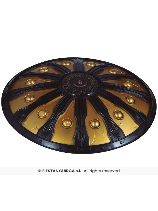Escudo Espartano 45 cm - Accesorio de Guerreros Griegos y Vikingos para Disfraces