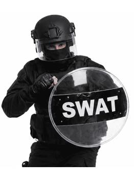 Escudo SWAT de 58 cm para disfraces de policía y fuerzas especiales