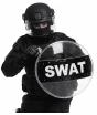 Escudo SWAT de 58 cm para disfraces de policía y fuerzas especiales