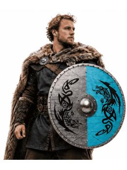 Escudo vikingo redondo de PVC de 40 cm