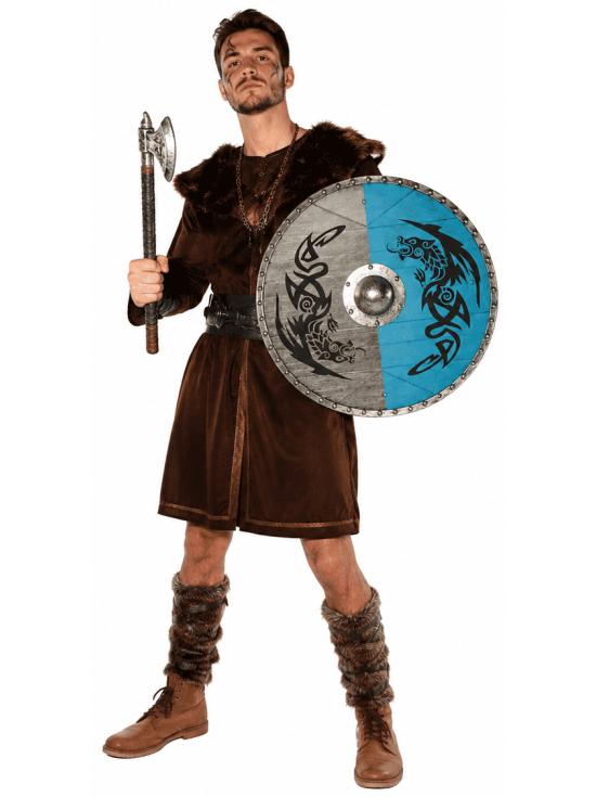 Escudo vikingo redondo de PVC de 40 cm