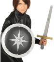 Escudo y Espada Medieval de 35 cms.