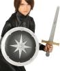 Escudo y Espada Medieval de 35 cms.