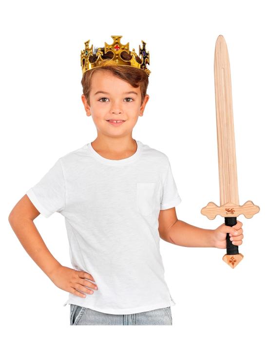 Espada de Caballero de Madera 60 cm para Disfraces Medievales