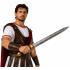 Espada Noble 60 cm para disfraces de guerrero, romano y caballero
