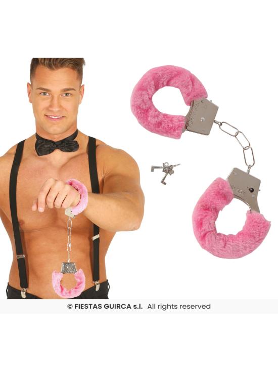 Esposas con Pelo Rosa con llave
