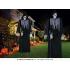 Esqueleto con Túnica Negra y Sonido 250 cm - Decoración de Halloween con Luz y Movimiento