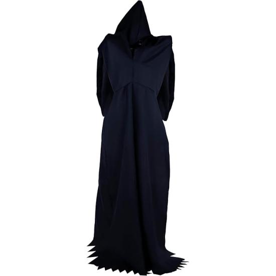 Esqueleto con Túnica Negra y Sonido 250 cm - Decoración de Halloween con Luz y Movimiento