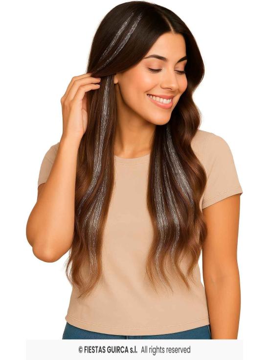 Extensiones de Pelo con Brillos - Fiestas Guirca
