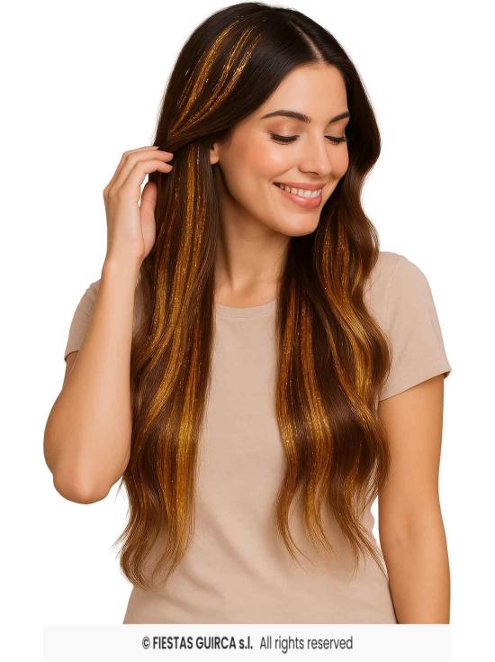 Extensiones de Pelo con Brillos - Fiestas Guirca