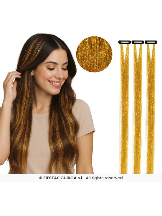Extensiones de Pelo con Brillos - Fiestas Guirca
