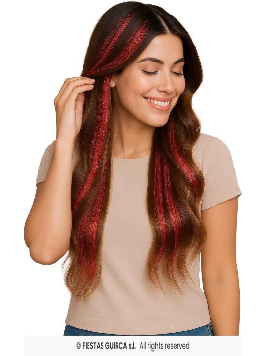 Extensiones de Pelo con Brillos - Fiestas Guirca
