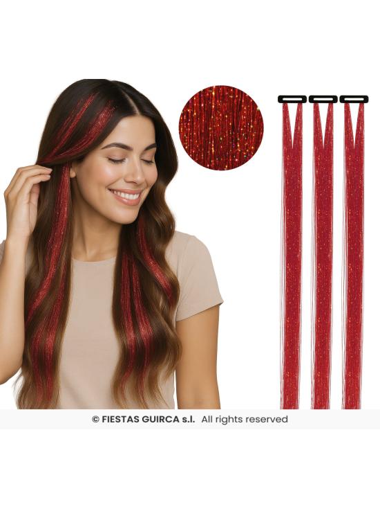 Extensiones de Pelo con Brillos - Fiestas Guirca