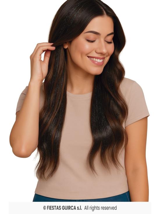 Extensiones de Pelo con Brillos - Fiestas Guirca