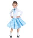 Falda Años 50  Azul con Pañuelo talla Infantil