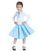 Falda Años 50  Azul con Pañuelo talla Infantil