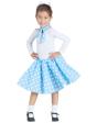 Falda Años 50  Azul con Pañuelo talla Infantil