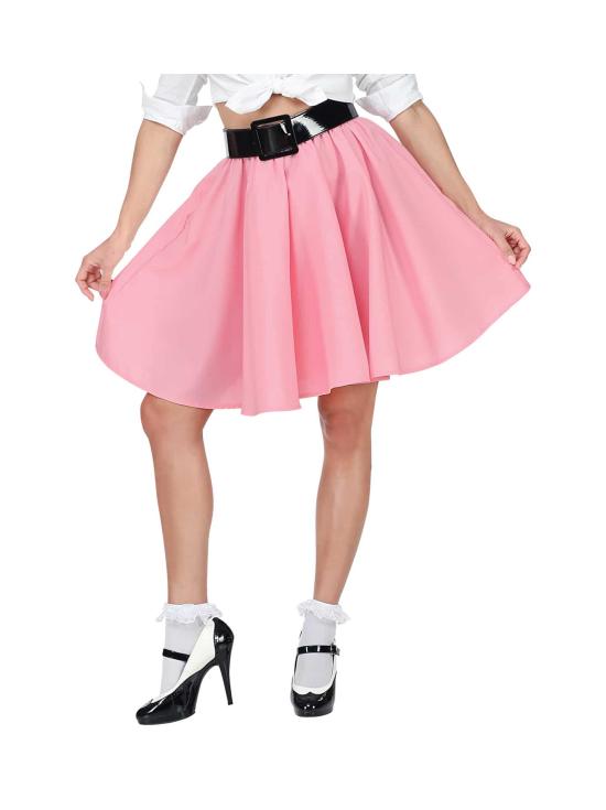 Falda en Raso Grease o Años 50