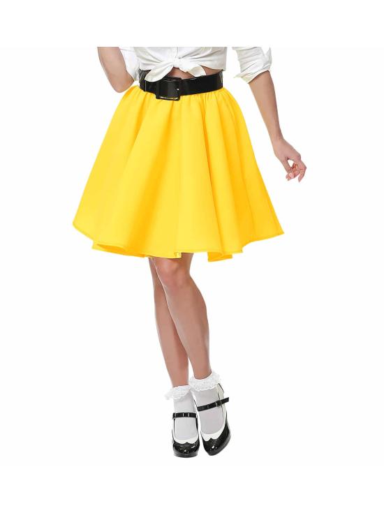 Falda en Raso Grease o Años 50