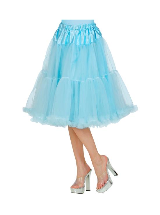 Falda Enagua Tul 65 cms color Azul