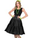 Falda Enagua Tul 65 cms color Negra