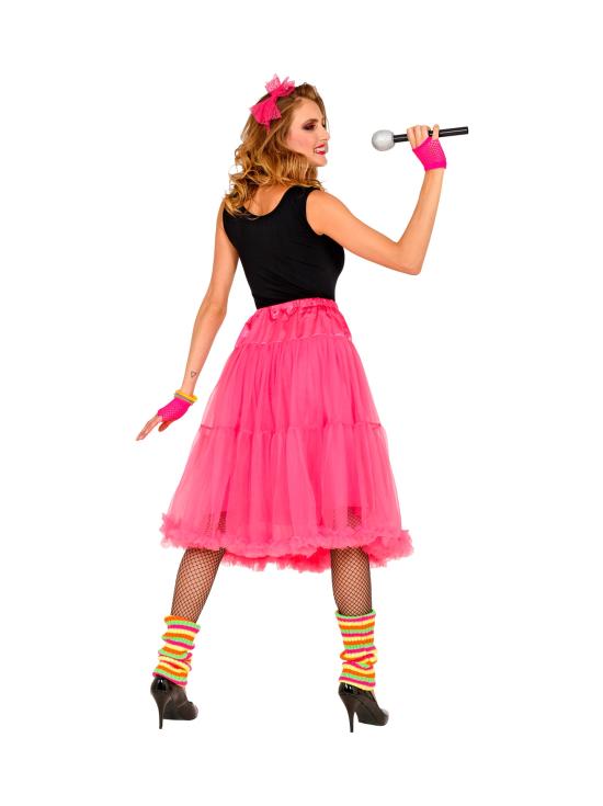 Falda Enagua Tul 65 cms color Rosada