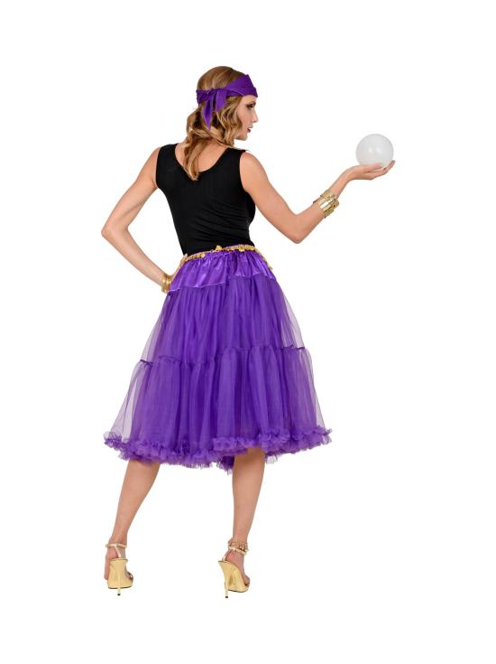 Falda Enagua Tul 65 cms en color Morado