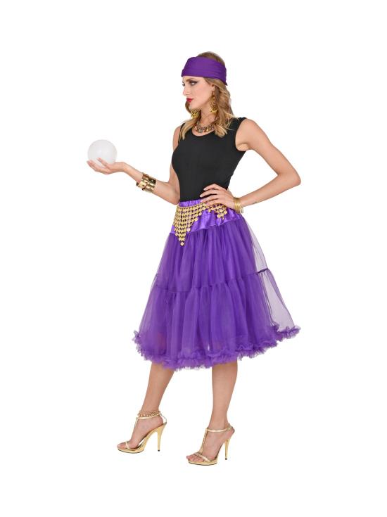 Falda Enagua Tul 65 cms en color Morado