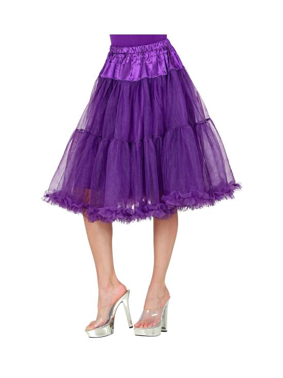 Falda Enagua Tul 65 cms en color Morado