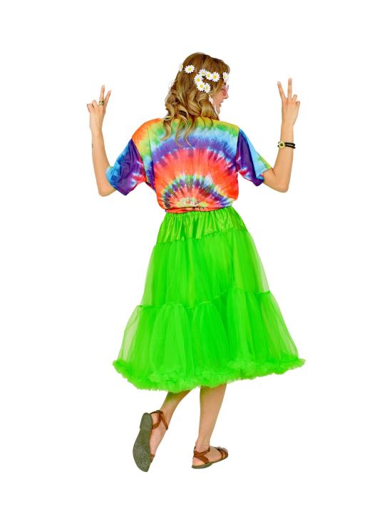 Falda Enagua Tul 65 cms en color Verde