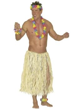 Falda Hawaiana de Paja Lujo 78 cms adultos