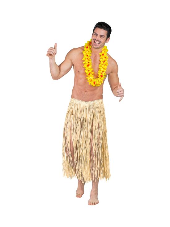 Falda Hawaiana de Paja Lujo 78 cms adultos