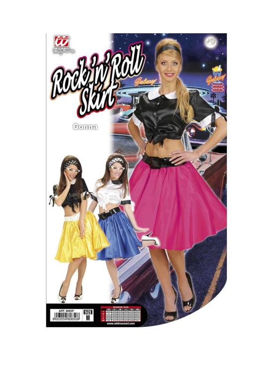Falda Rosa de Raso con Enagua talla única
