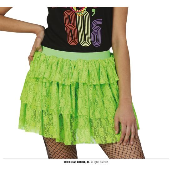 Faldas años 80 Neón Colores